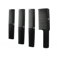 Набір гребінців для барбера SPL Barber Comb Set Black 13723