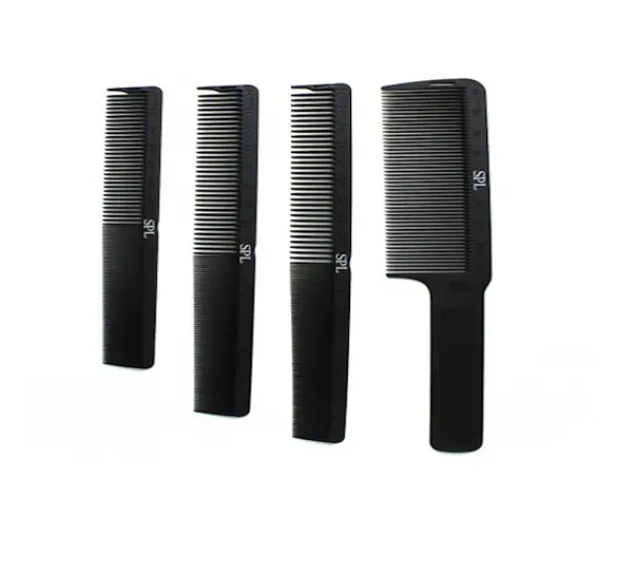 Набір гребінців для барбера SPL Barber Comb Set Black 13723
