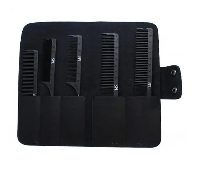 Набор расчесок для стилирования причесок SPL Styling Comb Set Black 13724