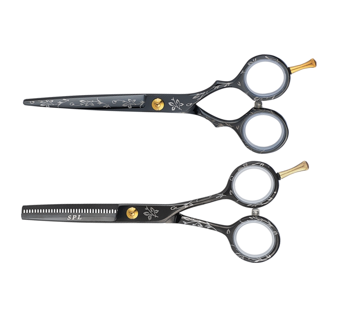 Набор парикмахерских ножниц SPL 95355-55 и 95535-35 (размер 5.5) 95355-02