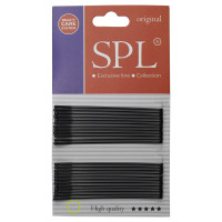 Невидимки для волосся SPL, чорні (7 см/24 шт) 3000-0070