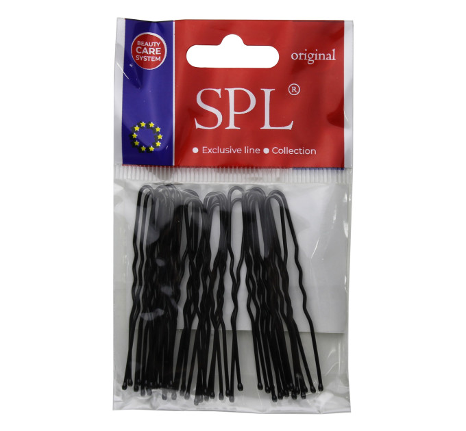 Гранадлі для волосся SPL, чорні (5.5 см/24 шт) 3040-0055