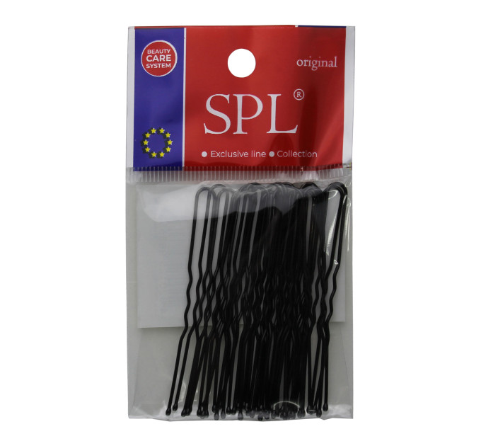 Гранадлі для волосся SPL, чорні (6.5 см/24 шт) 3040-0065