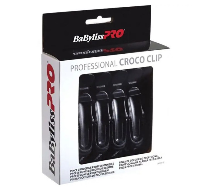 Затискачі для стрижки волосся (крокодил) BaByliss PRO Croco Hair Clip (6 штук) M2941E