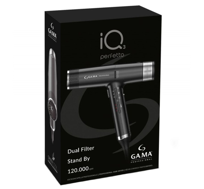 Фен для волос Ga.Ma IQ 3 Perfetto Black PH6080.BK