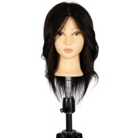 Голова-манекен з натуральним волоссям Exalto Professional Kylie (30-35 см, брюнетка) REF1050