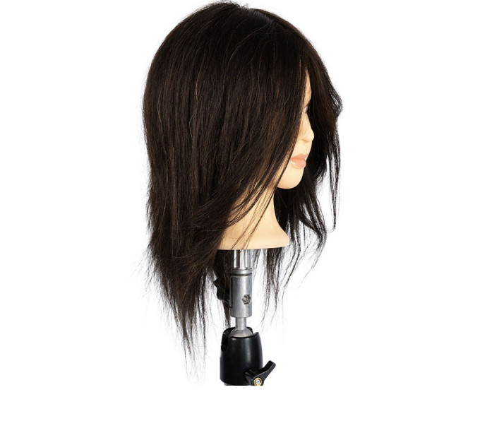 Голова-манекен з натуральним волоссям Exalto Professional Kylie (30-35 см, брюнетка) REF1050