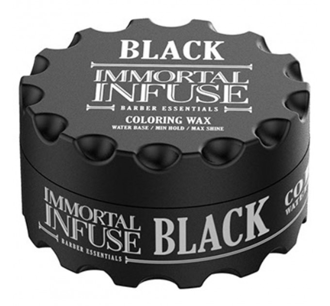 Чорний кольоровий віск для волосся Immortal "Black Coloring Wax" (100 ml) 152-071