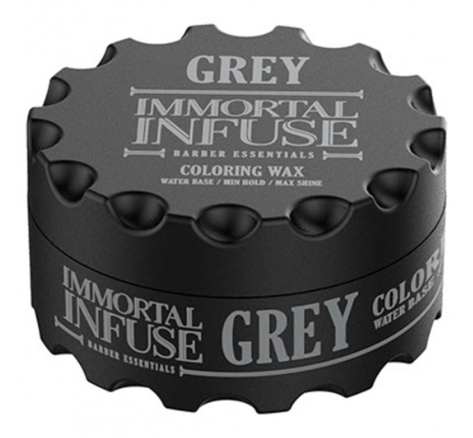 Серый цветной воск для волос Immortal "Grey Coloring Wax" (100 ml) 152-070
