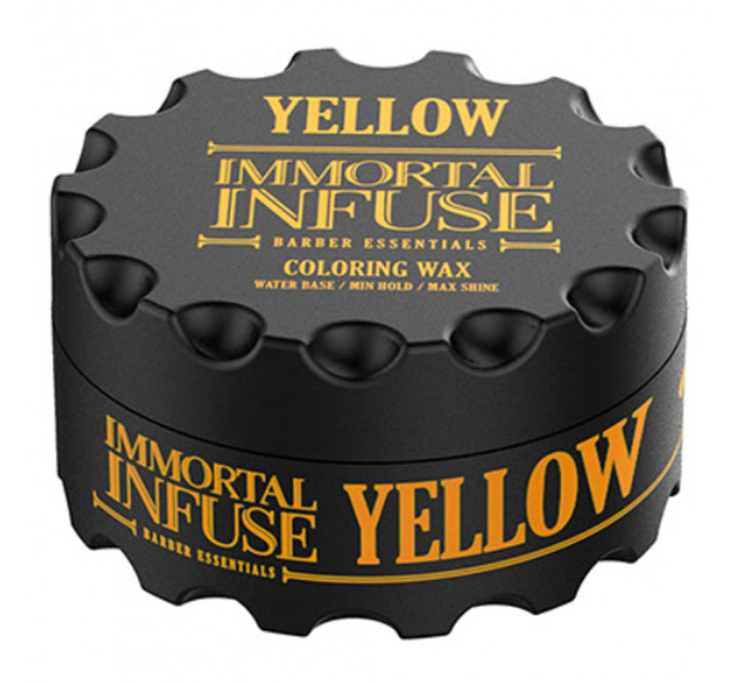 Желтый цветной воск для волос Immortal "Yellow Coloring Wax" (100 ml) 152-072