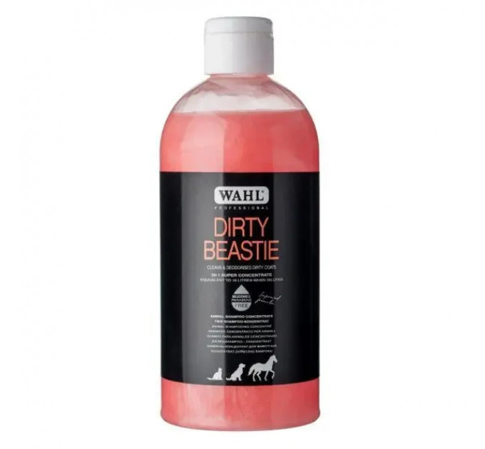 Шампунь для глубокой очистки шерсти WAHL DirtyBeasty (500ml) 2999-7541