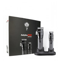 Професійний набір  BaBylissPRO GunSteelFX Clipper & Trimmer Set Black FX8705E